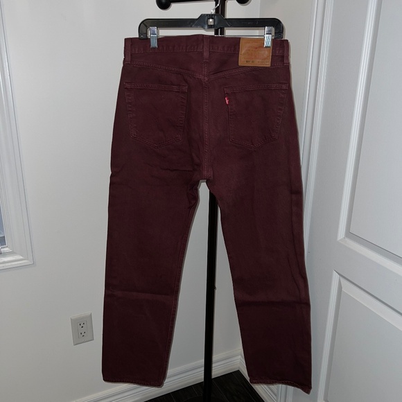 Levi's 33x32 501 '93 Brown Straight Fit Jeans - Picture 1 of 15